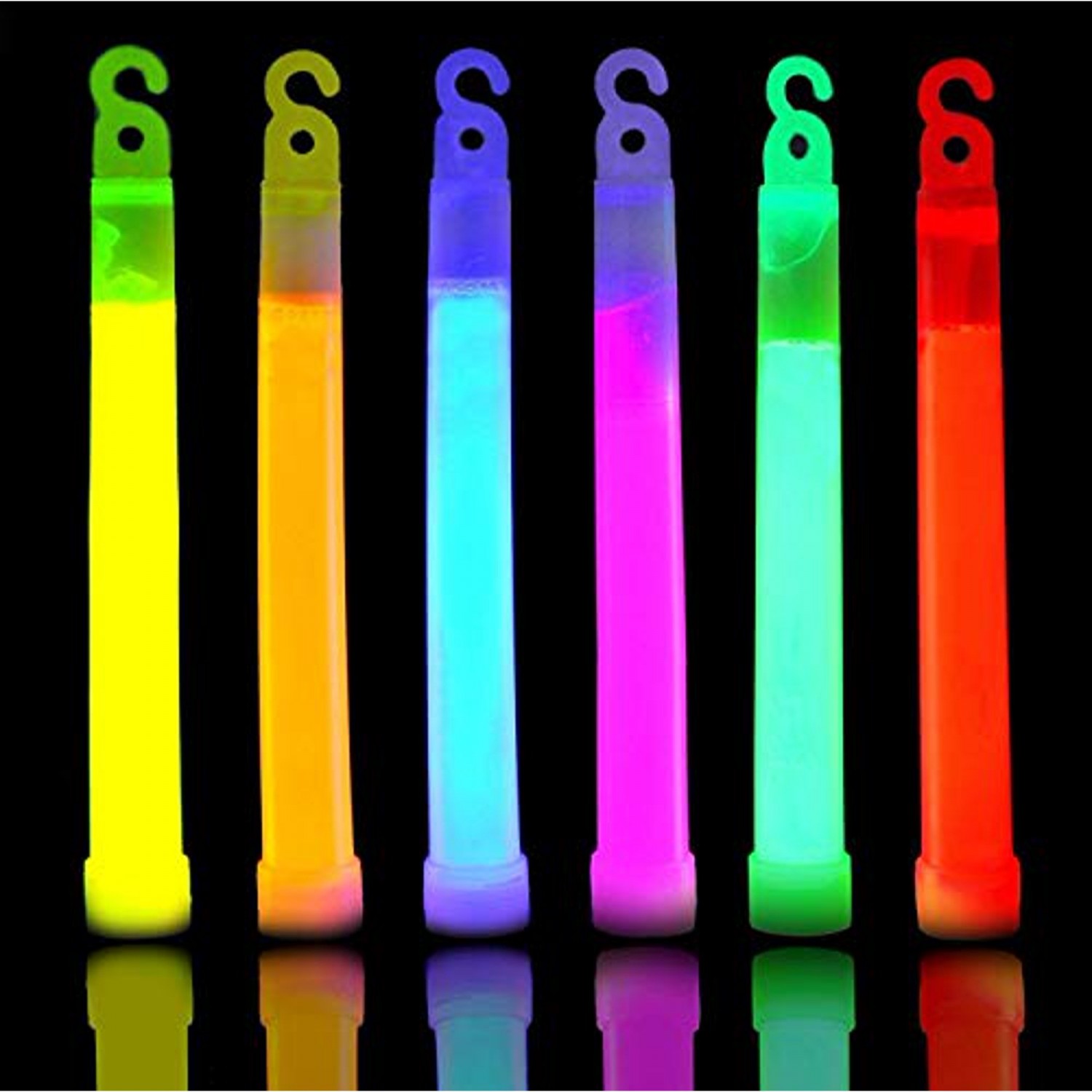 BIG Luminiscējošie gaismas kociņi, 150x15mm, multikrāsu (25 gab.) 