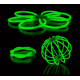 Luminiscējošie gaismas kociņi, 200x5mm, Zaļi (100 gab.)