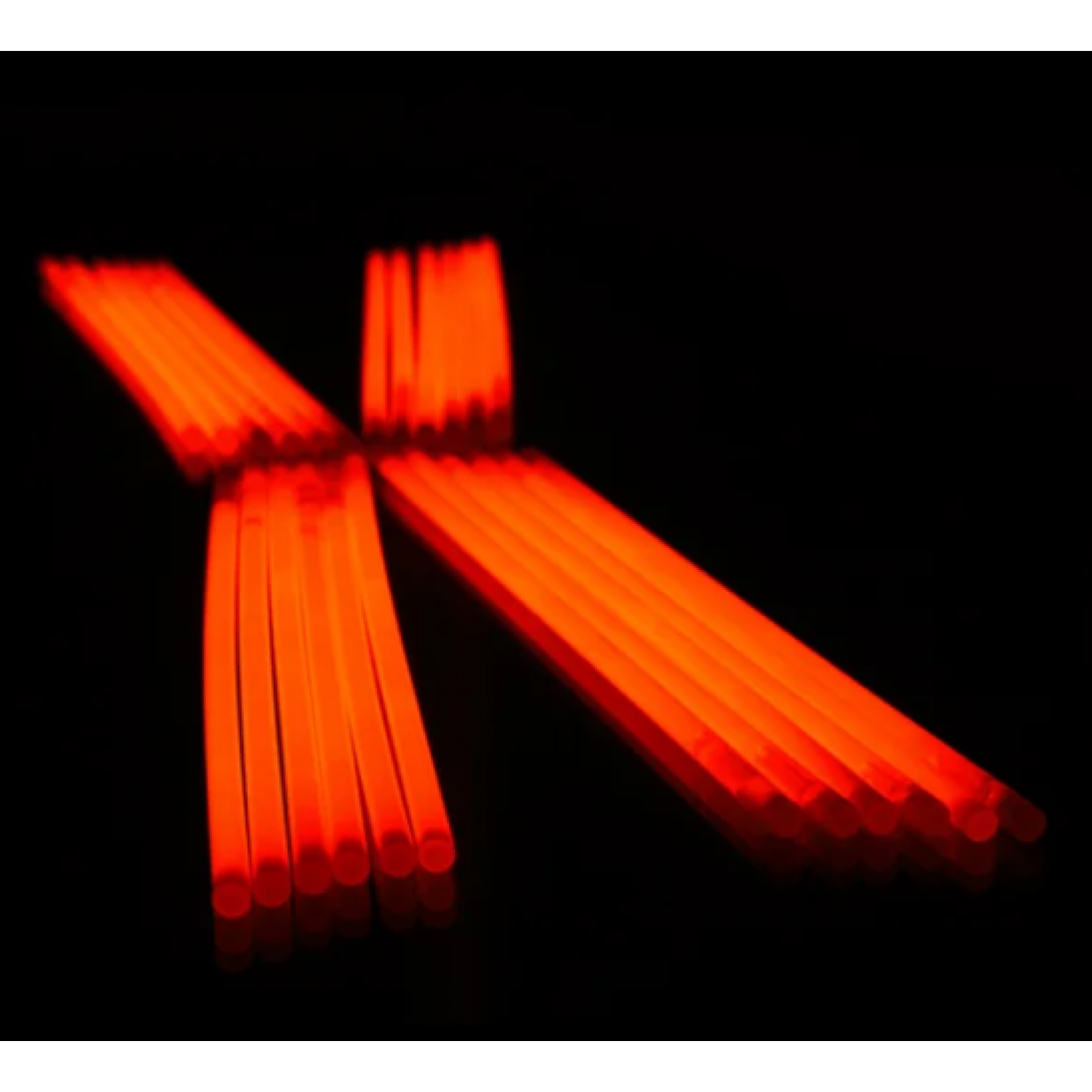 Luminiscējošie gaismas kociņi, 200x5mm, Oranži (100 gab.)