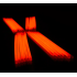 Luminiscējošie gaismas kociņi, 200x5mm, Oranži (100 gab.)