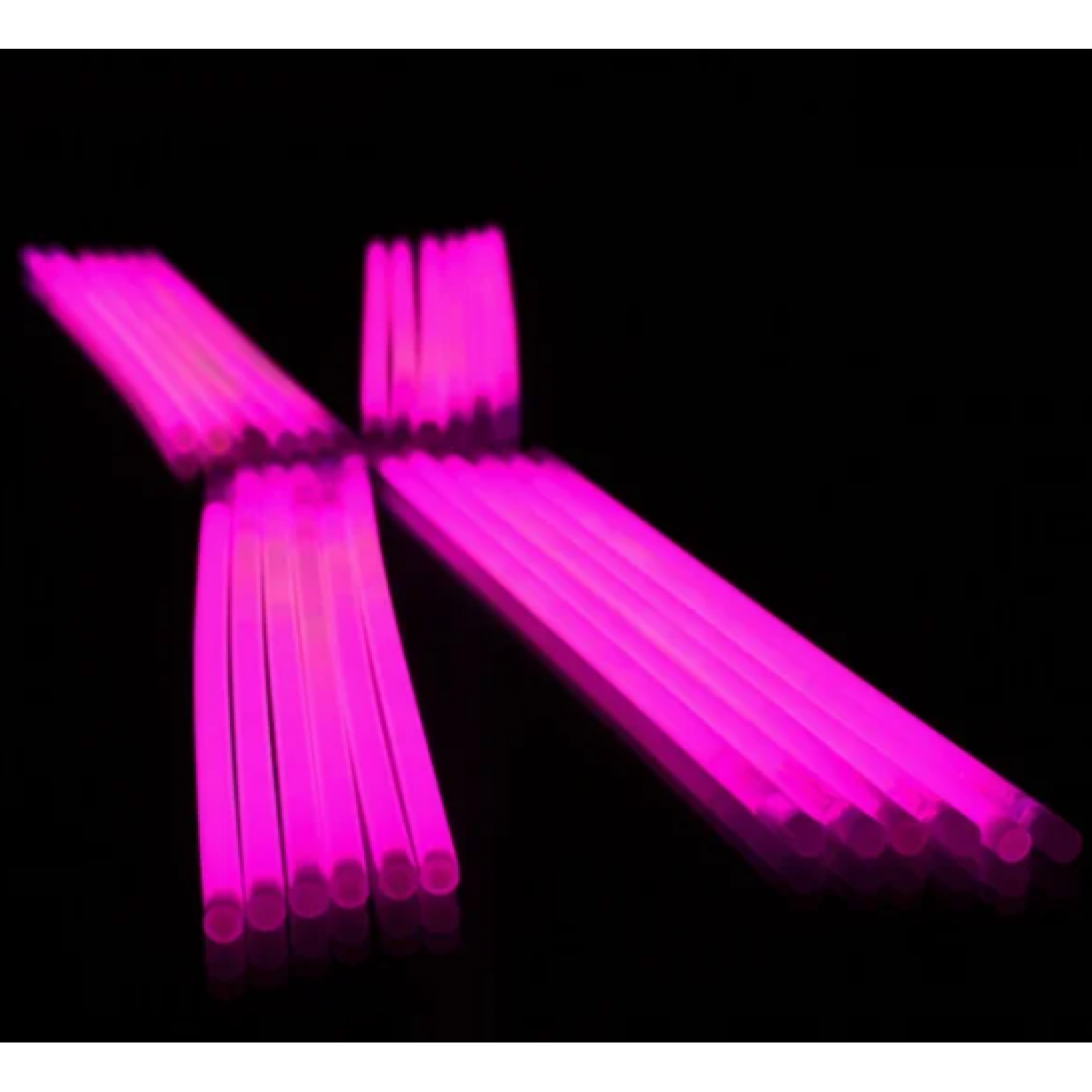 Luminiscējošie gaismas kociņi, 200x5mm, Rozā (100 gab.)
