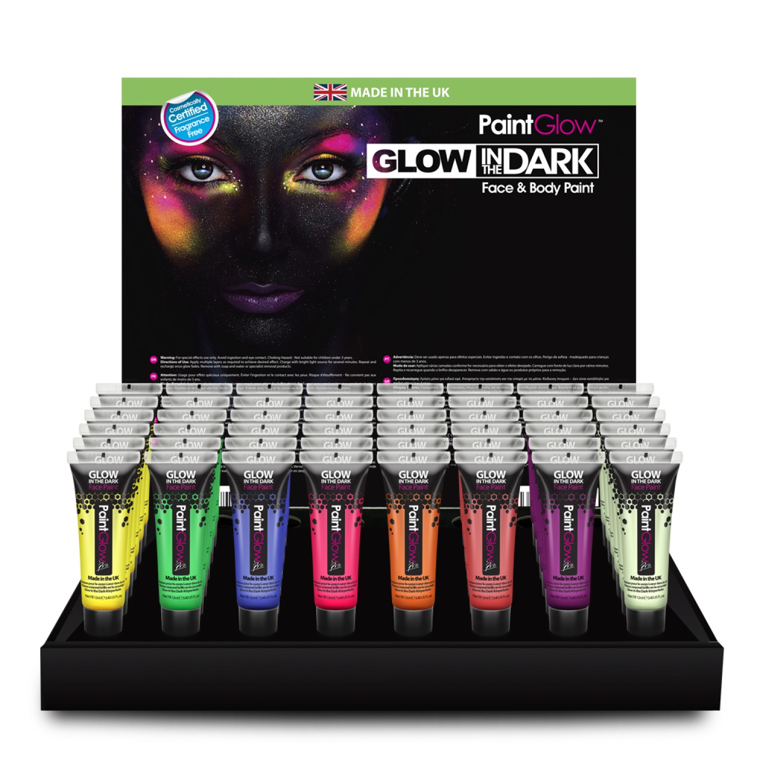 Luminiscējoša ķermeņa un sejas krāsa PAINTGLOW Luminiscējoša ķermeņa un sejas krāsa PAINTGLOW